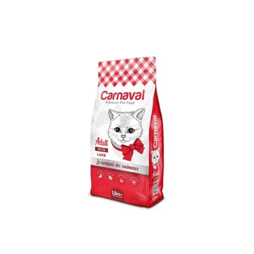 Carnaval Premium Yetişkin Kedi Maması Kuzu Etli 15 Kg