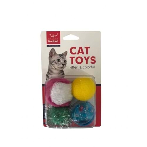 Nunbell Kedi Oyuncagı 4 Parça