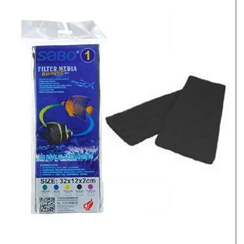 Sobo Filtre Süngeri 32X12X2 Siyah
