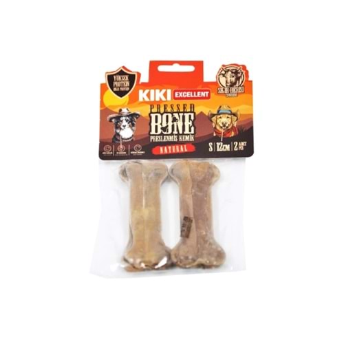 Kiki Excellent Naturel Pres Kemik Sığır Derisinden 2Li Paket 12 Cm