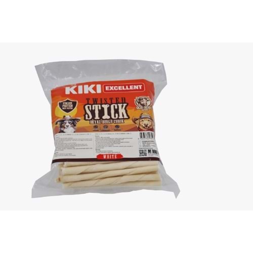 Kiki Excellent Beyaz Burgu Kemik Sığır Derisinden 100Lü Paket