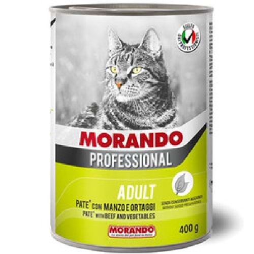 Morando Biftekli & Sebzeli Pate Kedi Konservesi 400 Gr