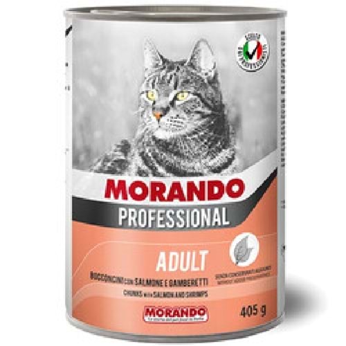 Morando Somon & Karides Parçacıklı Kedi Konservesi 405Gr