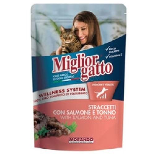 Miglior Gatto Somonlu Ton Balıklı Yaş Kedi Maması 100 Gr