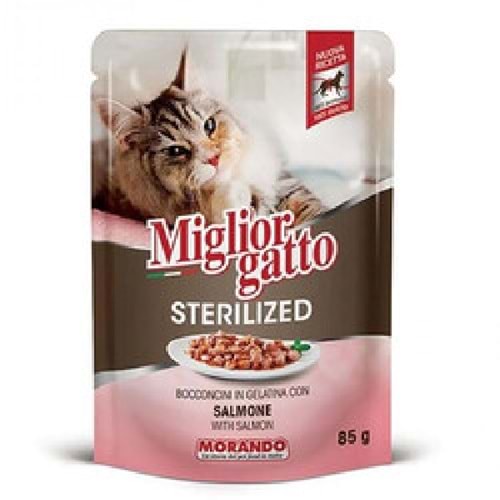 Miglior Gatto Somonlu Sterilized Yaş Kedi Maması 85 Gr