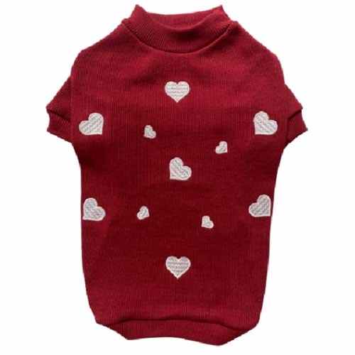 Love- Bordo Kaşkore Basıc Sweat L