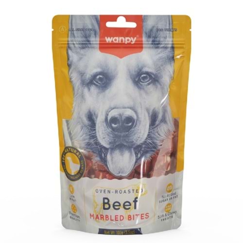 Wanpy Marbled Köpek Ödül Et Parçaları 100Gr