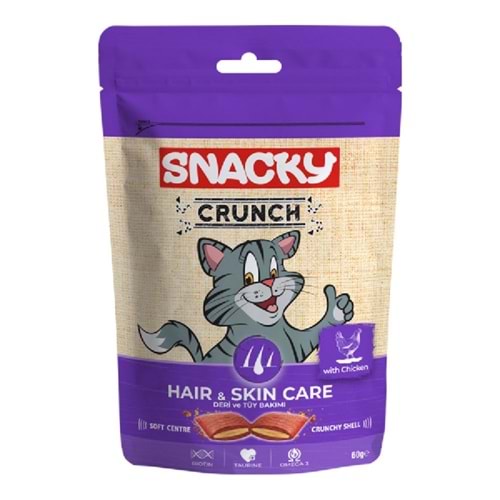 Snacky Crunch Ödül Kedi Haır Skın Care (Deri Ve Tüy Bakımı)