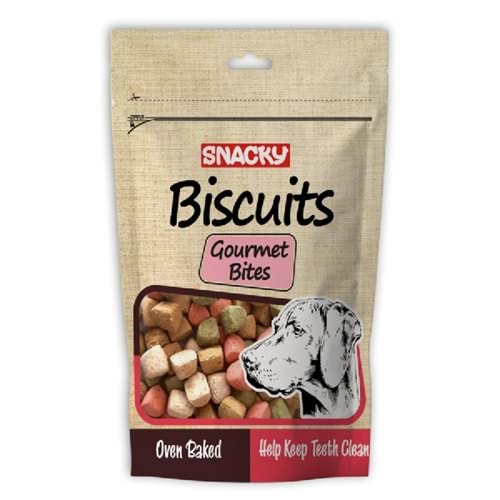 Snacky Gourmet Bites Köpek Bisküvi 200Gr