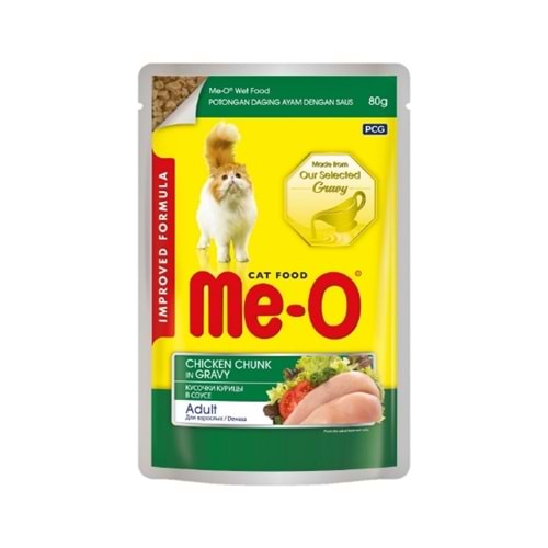 Me-O Sos İçinde Tavuklu Yaş Mama 80 Gr