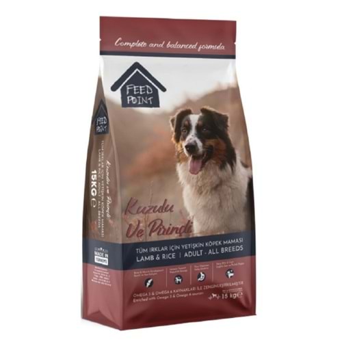 Feed Point Kuzulu Ve Pirinçli Köpek Maması 15 Kg