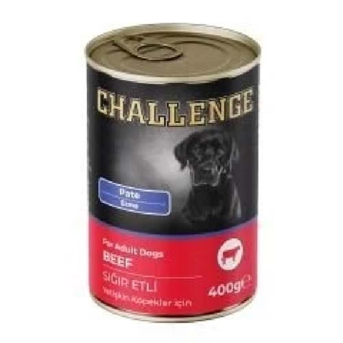 Challenge Konserve Köpek Sığır Etli Pate 400gr