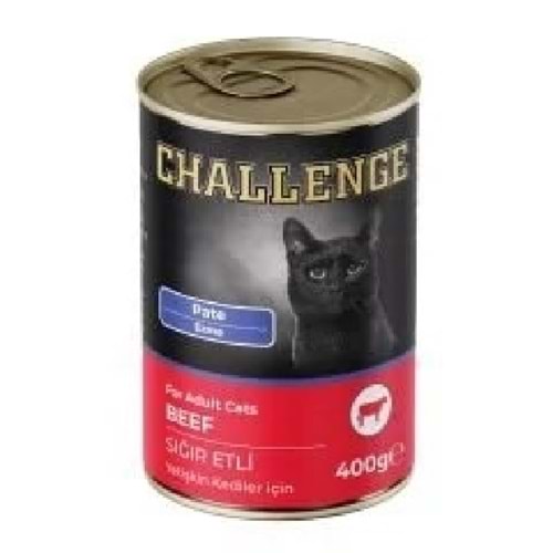 Challenge Konserve Kedi Sığır Etli Pate 400gr