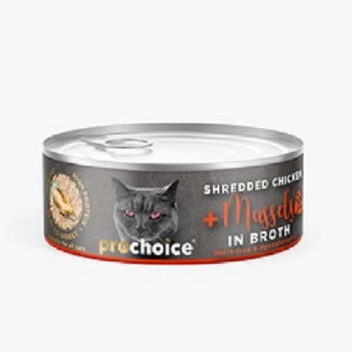 Prochoice Özel Soslu Tiftiklenmiş Taze Tavuk Eti ve Midye Kedi Yaş Maması 70 Gr