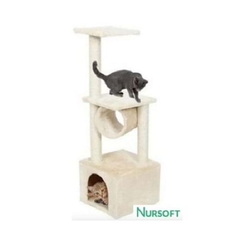 Nursoft Tünelli Kedi Tırmalama Evi