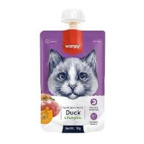 Wanpy Kedi Ödülü Ördekli Balkabaklı Ezme 90 Gr