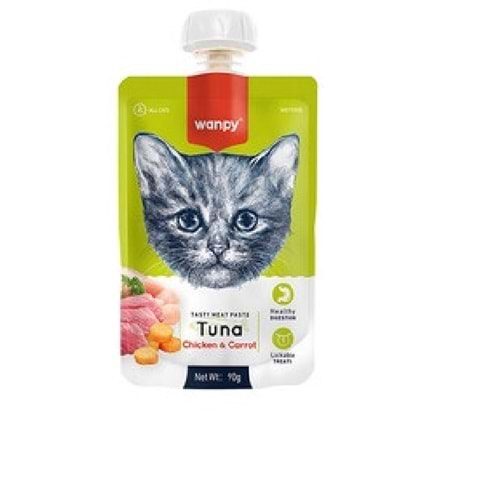 Wanpy Kedi Ödülü Ton Balıklı Tavuklu Ezme 90 Gr