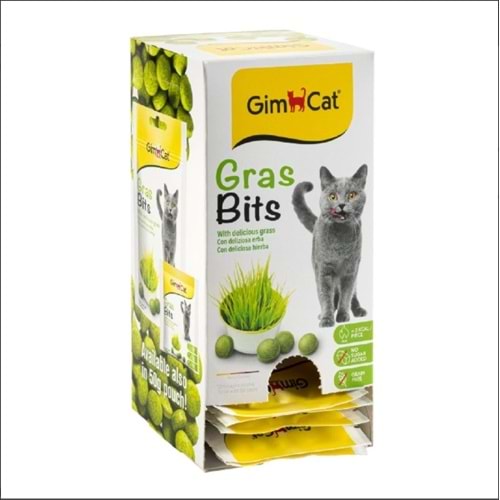 Gimcat Kedi Ödül Tablet Grasbits 15 Gr
