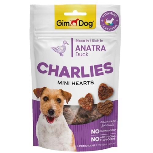Gimdog Köpek Ödül Charlies Mini Hearts Ördek 70 Gr