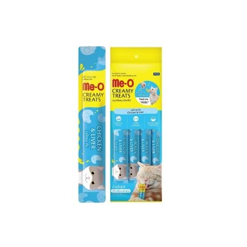 Me-O Creamy Tavuk Ve Ciğerli Ödül 4X15 Gr