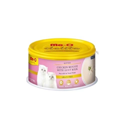 Me-O D.Konserve Kıtten Tavuk Ve Keçi Sütlü 80 Gr