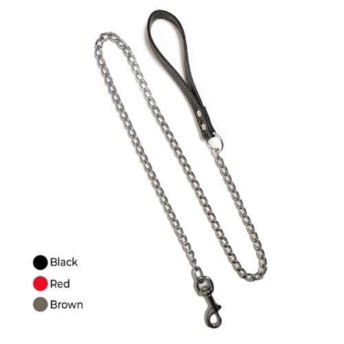 Pet360 Yumuşak Saplı Silona Köpek Gezdirme Zinciri 3 Mm X 120 Cm Lcsf-30