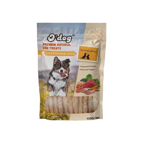 O Dog Tavuklu Süt Aromalı Çubuk Köpek Ödülü 100 Gr Dt5307