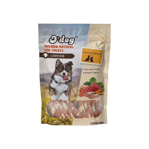 O Dog Kuzu Sargılı Çubuk Köpek Ödülü 100 Gr Dt5086